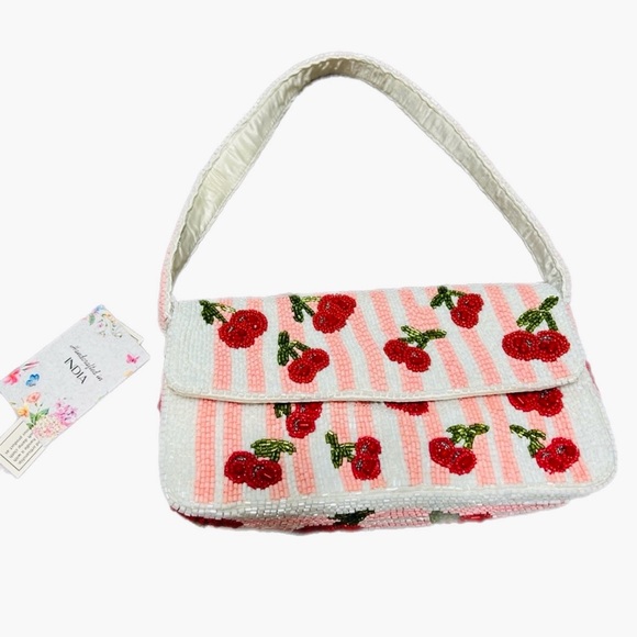 Brand New Viral Beaded Bag Cherry | Made in India - Picture 4 of 8